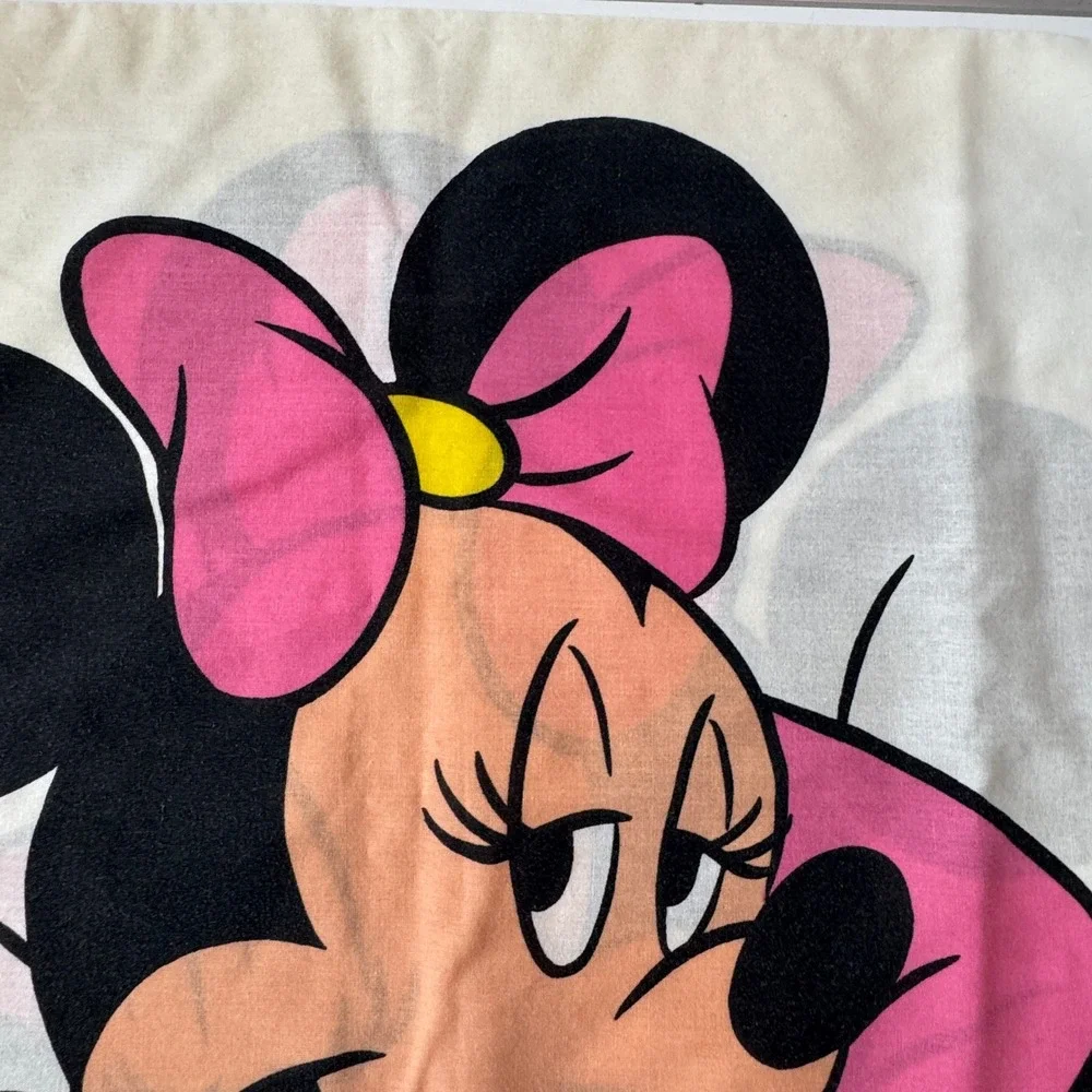 Vintage Disney Minnie Mouse Pillowcase Cartoon Character Pillow Case Single‎